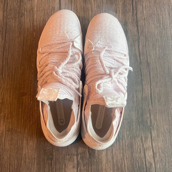 Nike KD 10 Aunt Pearl Shoes Size 13 - Light Pink - Lightly Used - Exclusive